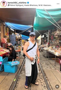 西野創人さんのインスタグラム（＠korochiki_nishino）より