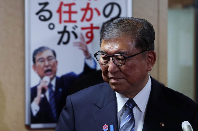 石破茂首相。改めて続投を表明した（写真：ロイター/アフロ）