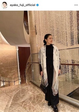 藤あや子さんのインスタグラム（＠ayako_fuji_official）より