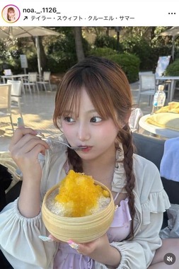 希空さんのインスタグラム（＠noa._.1126_）より