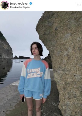 メドベージェワさんのインスタグラム（＠jmedvedevaj）より