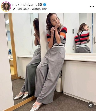 西山茉希さんのインスタグラム（＠maki.nshiyama50）より
