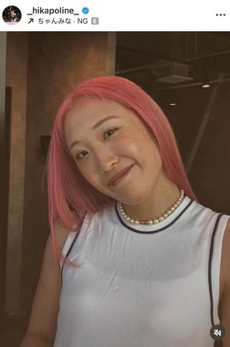 森ひかる選手のインスタグラム（＠_hikapoline_）より