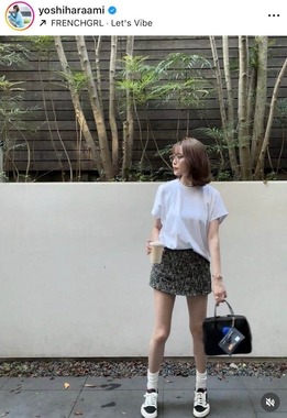 良原安美さんのインスタグラム（＠yoshiharaami）より