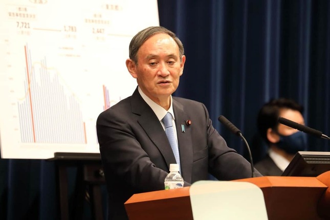 首相当時の菅義偉氏（2021年撮影）