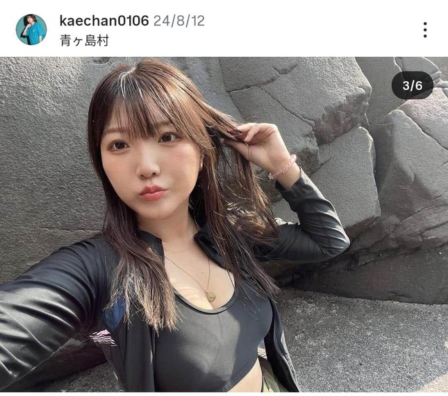 青ヶ島ちゃんねるのインスタグラム（＠kaechan0106）より