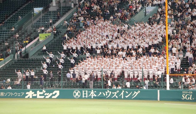 広陵高校は初戦で旭川志峯高校を破った（写真：スポーツ報知/アフロ）