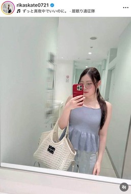 紀平梨花さんのインスタグラム（＠rikaskate0721）より