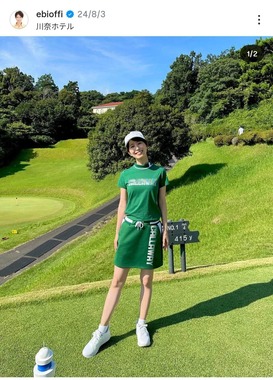 海老原優香アナウンサーのインスタグラム（＠ebioffi）より