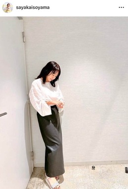 磯山さやかさんのインスタグラム（＠sayakaisoyama）より