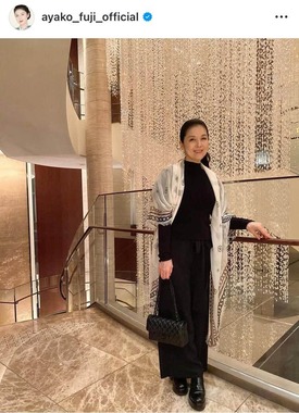 藤あや子さんのインスタグラム（＠ayako_fuji_official）より