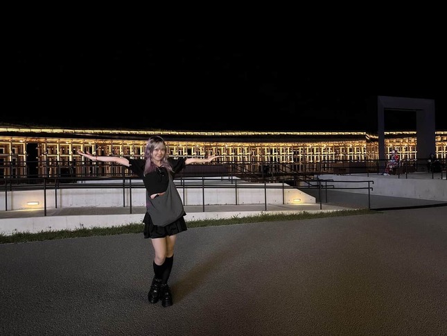 万博を楽しむユニカインパクトさん（写真は本人提供）