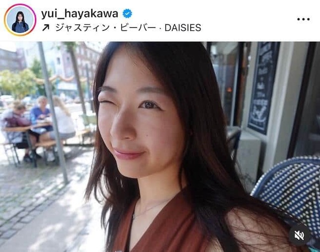 早川優衣さんのインスタグラム（＠yui_hayakawa）より
