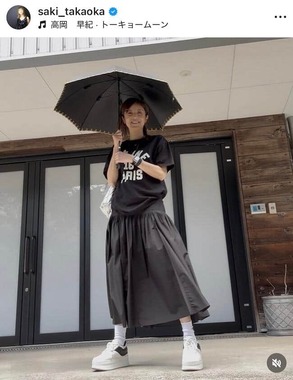 高岡早紀さんのインスタグラム（＠saki_takaoka）より
