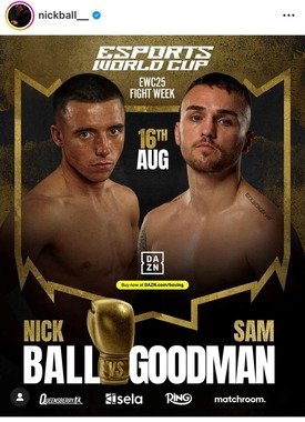 ボールVSグッドマン（ボールインスタグラムより）