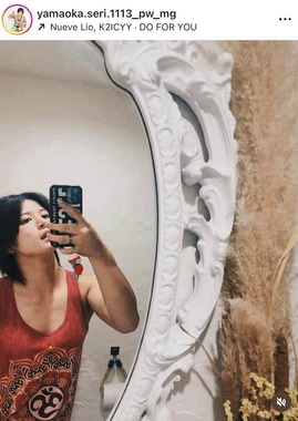 山岡聖怜さんのインスタグラム（＠yamaoka.seri.1113_pw_mg）より