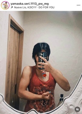 山岡聖怜さんのインスタグラム（＠yamaoka.seri.1113_pw_mg）より