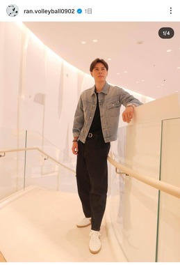 高橋藍選手のインスタグラム（＠ran.volleyball0902）より