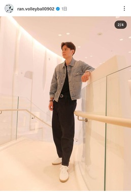 高橋藍選手のインスタグラム（＠ran.volleyball0902）より