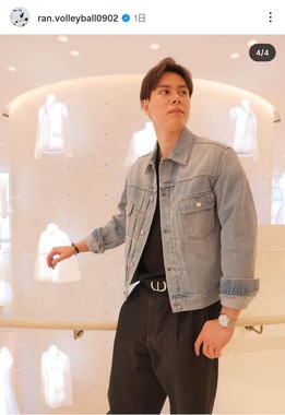 高橋藍選手のインスタグラム（＠ran.volleyball0902）より