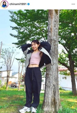 吉田知那美さんのインスタグラム（＠chinami1991）より