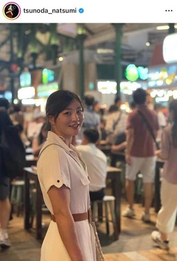 角田夏実選手のインスタグラム（＠tsunoda_natsumi）より