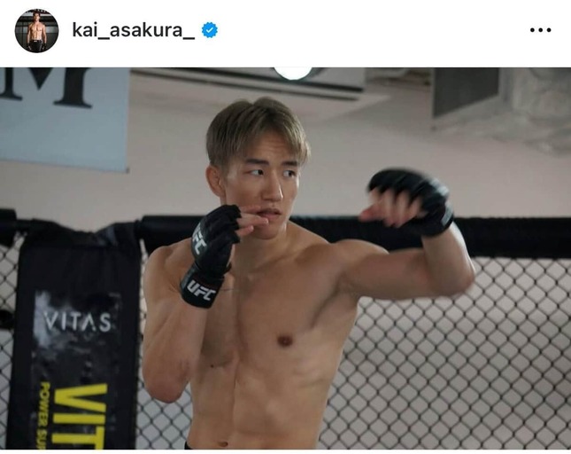 朝倉海選手（本人インスタグラムより）