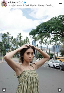 みちょぱさんのインスタグラム（＠michopa1030）より