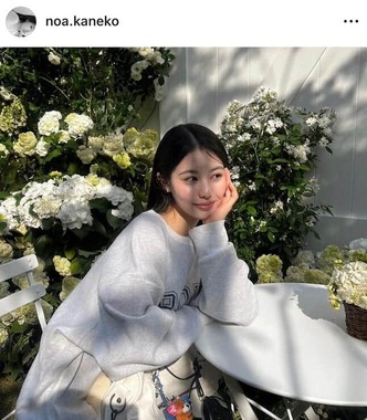 金子のあさんのインスタグラム（＠noa.kaneko）より