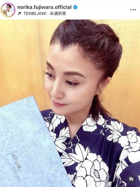 藤原紀香さんのインスタグラム（＠norika.fujiwara.official）より