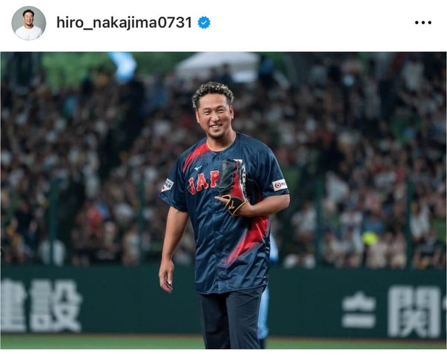 中島宏之氏（本人インスタグラムより）