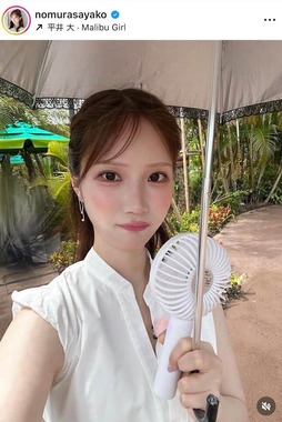 野村彩也子さんのインスタグラム（＠nomurasayako）より