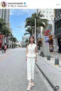 野村彩也子さんのインスタグラム（＠nomurasayako）より