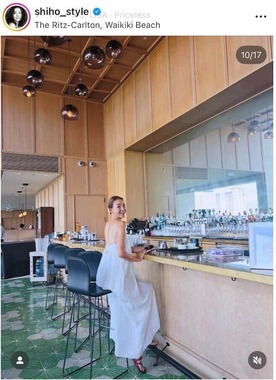 SHIHOさんのインスタグラム（＠shiho_style）より