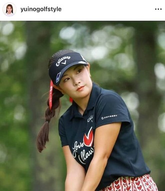 河本結さんのインスタグラム（＠yuinogolfstyle）より