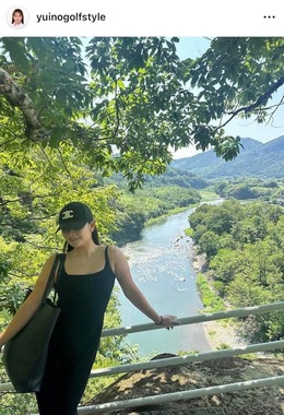 河本結さんのインスタグラム（＠yuinogolfstyle）より