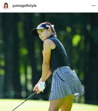 河本結さんのインスタグラム（＠yuinogolfstyle）より