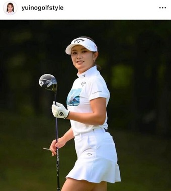 河本結さんのインスタグラム（＠yuinogolfstyle）より