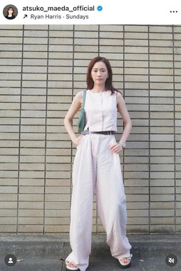 前田敦子さんのインスタグラム（＠atsuko_maeda_official）より