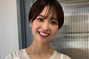 元フジアナ渡邊渚、黒シースルートップスで大人っぽく　「この夏初めてのかき氷」まぶしそうにニッコリ