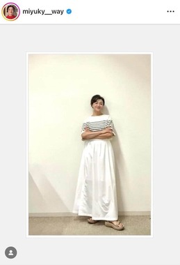 香坂みゆきさんのインスタグラム（＠miyuky__way）より