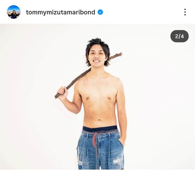 トミーさんのインスタグラム（＠tommymizutamaribond）より