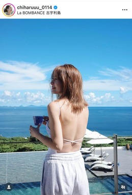新山千春さんのインスタグラム（＠chiharuuu_0114）より