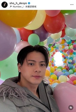 平野紫耀さんのインスタグラム（＠sho_h_desyo）より