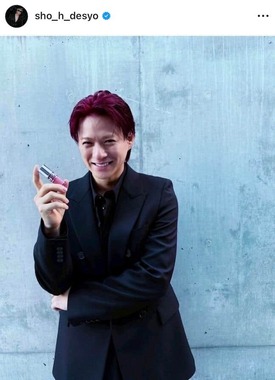 平野紫耀さんのインスタグラム（＠sho_h_desyo）より