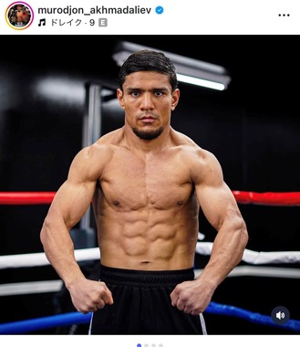 アフマダリエフ選手（本人インスタグラムより）
