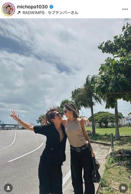 みちょぱさんのインスタグラム（＠michopa1030）より
