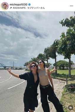 みちょぱさんのインスタグラム（＠michopa1030）より