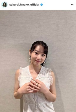 桜井日奈子さんのインスタグラム（＠sakurai.hinako_official）より