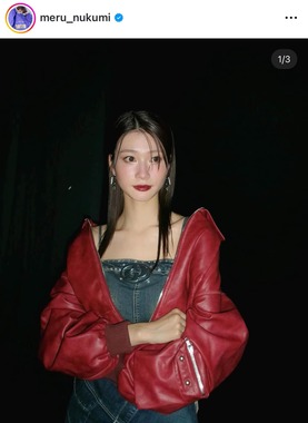 生見愛瑠さんのインスタグラム（＠meru_nukumi）より